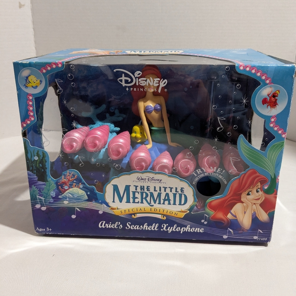 VTG  The Little Mermaid Ariel's Seashell Xylophone Special Edition Disney  1988